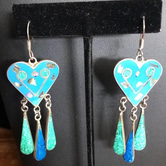 Jewelry - Heart and tear drop earrings